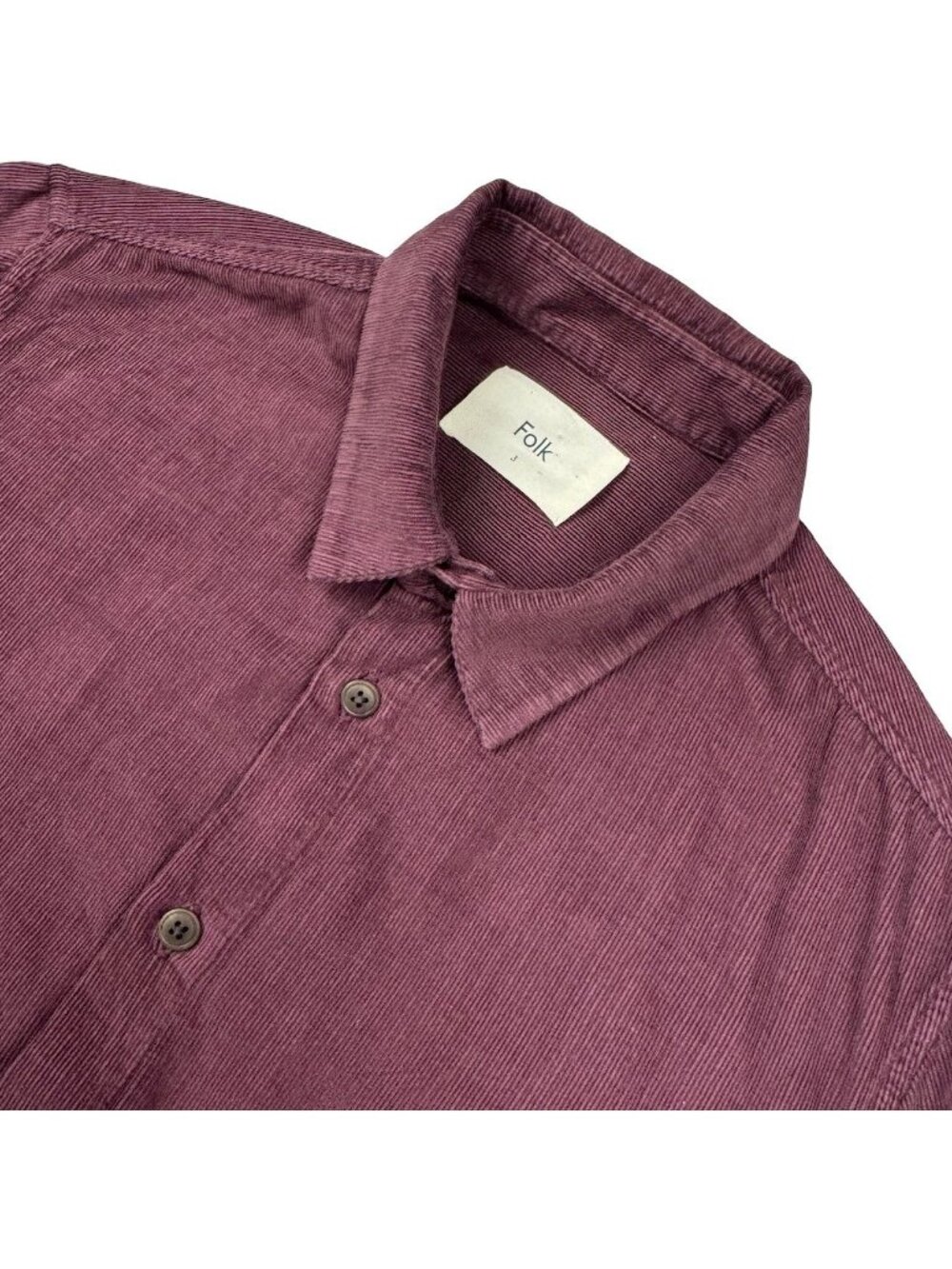 Folk Clothing Men's 100% Cotton Corduroy L/S Button Shirt Brown • Medium